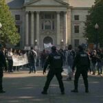 Protests erupt on Durham campus